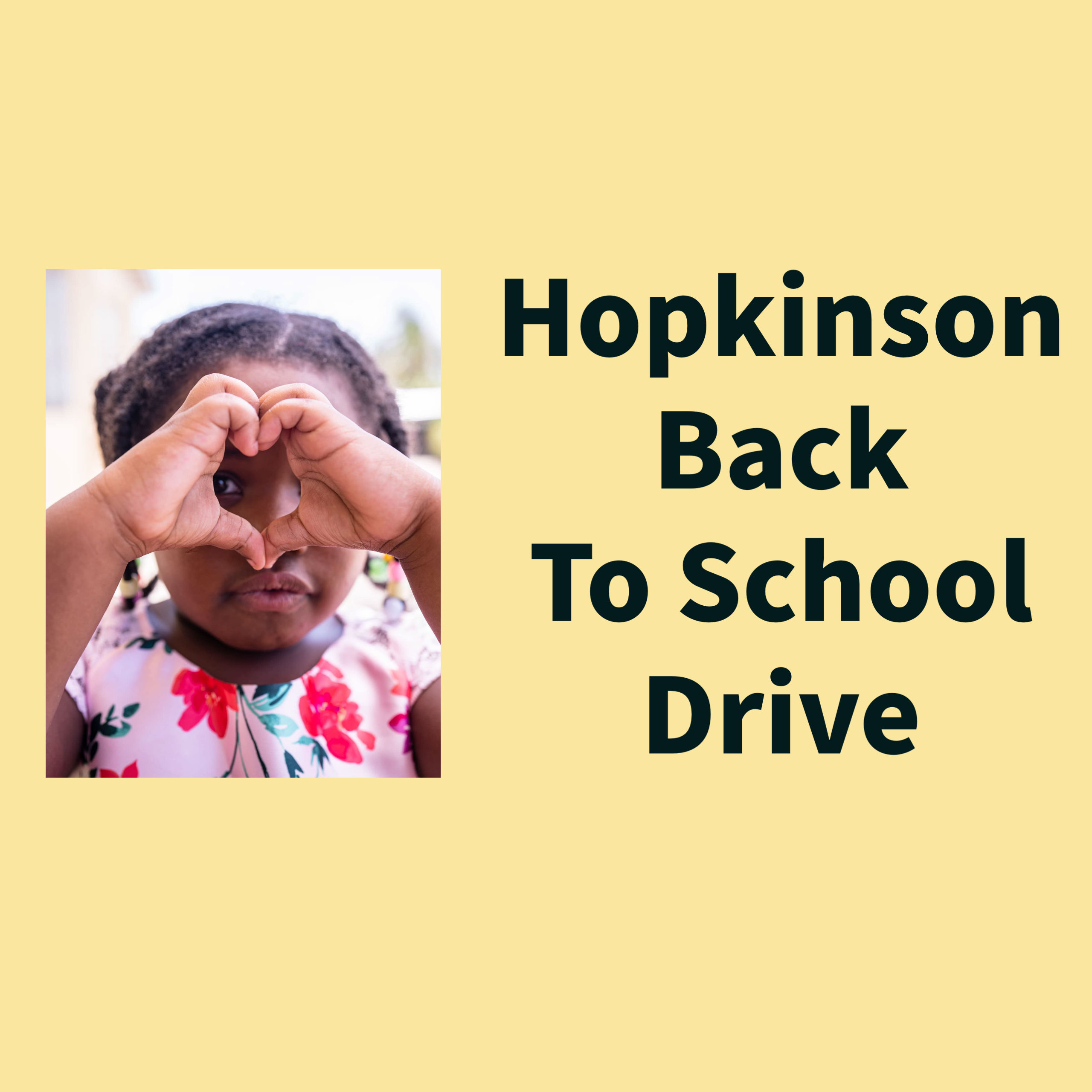 Hopkinson Back To School Drive